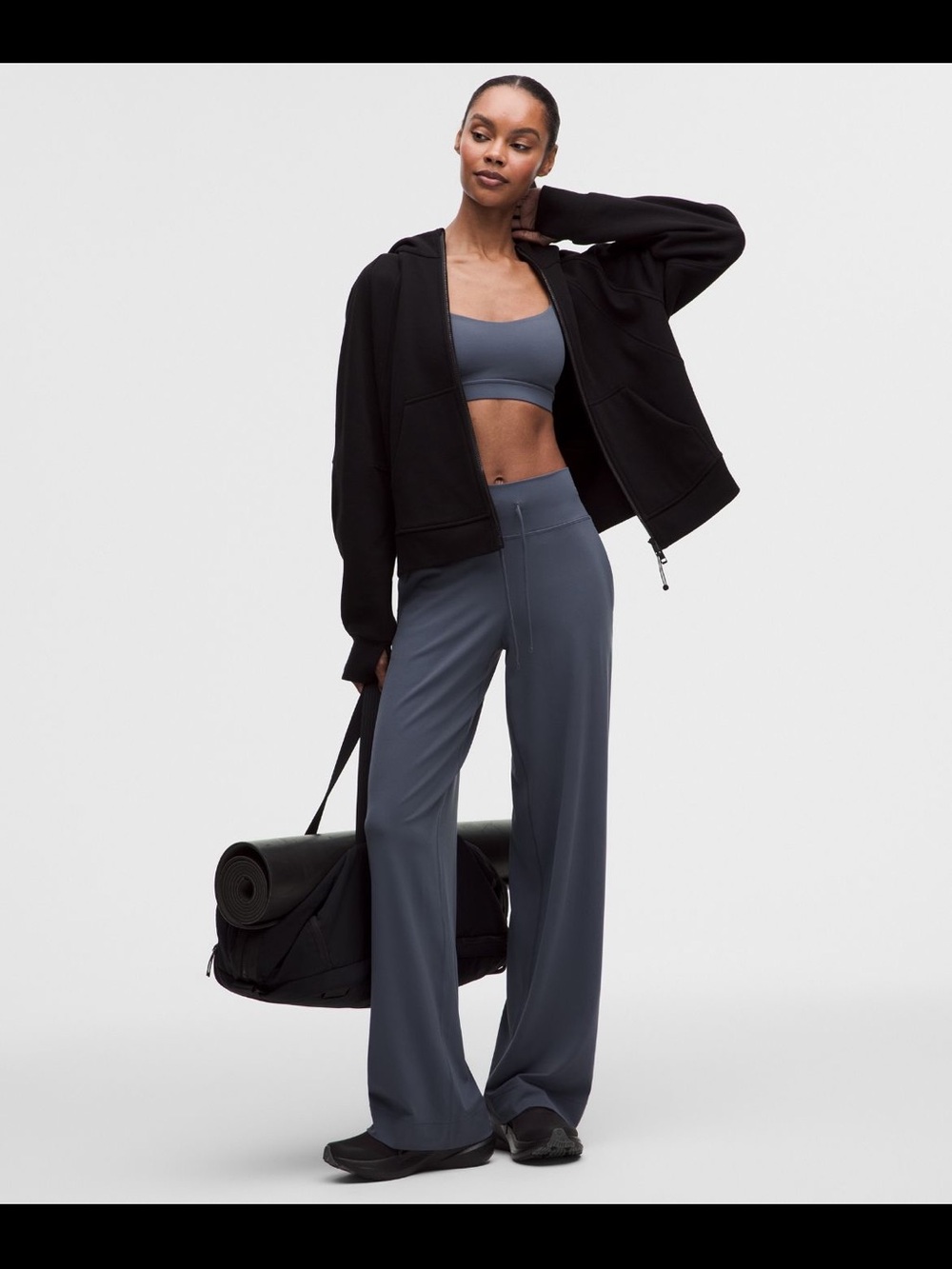 lululemon athletica Wide-Leg Track Pants in Slate - NWT